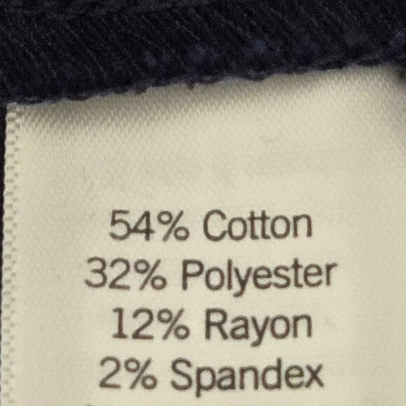 NWT | Croft & Barrow Navy Blue Straight Mid Rise Effortless Stretch Pant | 12 - Picture 7 of 7